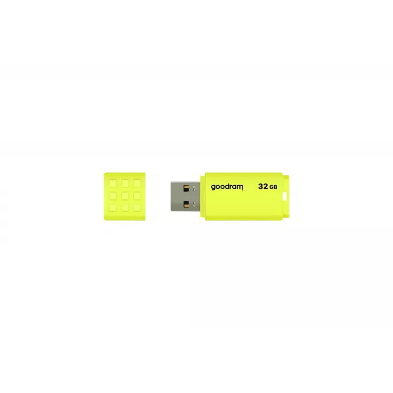 Pamięć USB GOODRAM UME2 32 GB USB Type-A 2.0, odczyt 20 MB/s, zapis 5 MB/s, żółta
