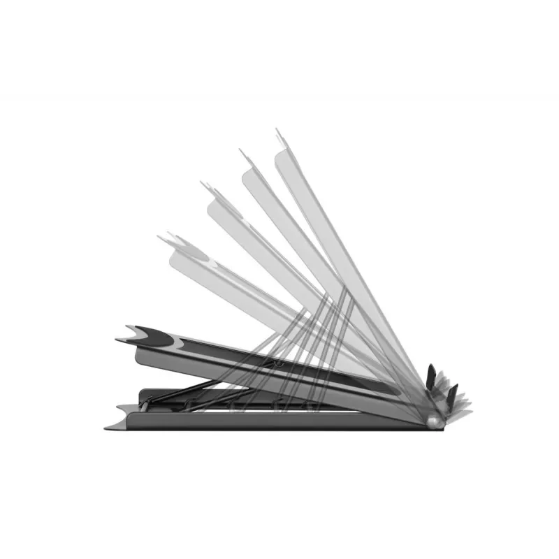 Składany metalowy stojak na laptopa/tablet DIGITUS z 5 pozycjami regulacji