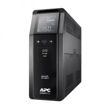 APC Back-UPS Pro, 1600VA/960W, Tower, 230V, 8x gniazd IEC C13, sinus, AVR, porty USB Type A + C, LCD, wymienna bateria