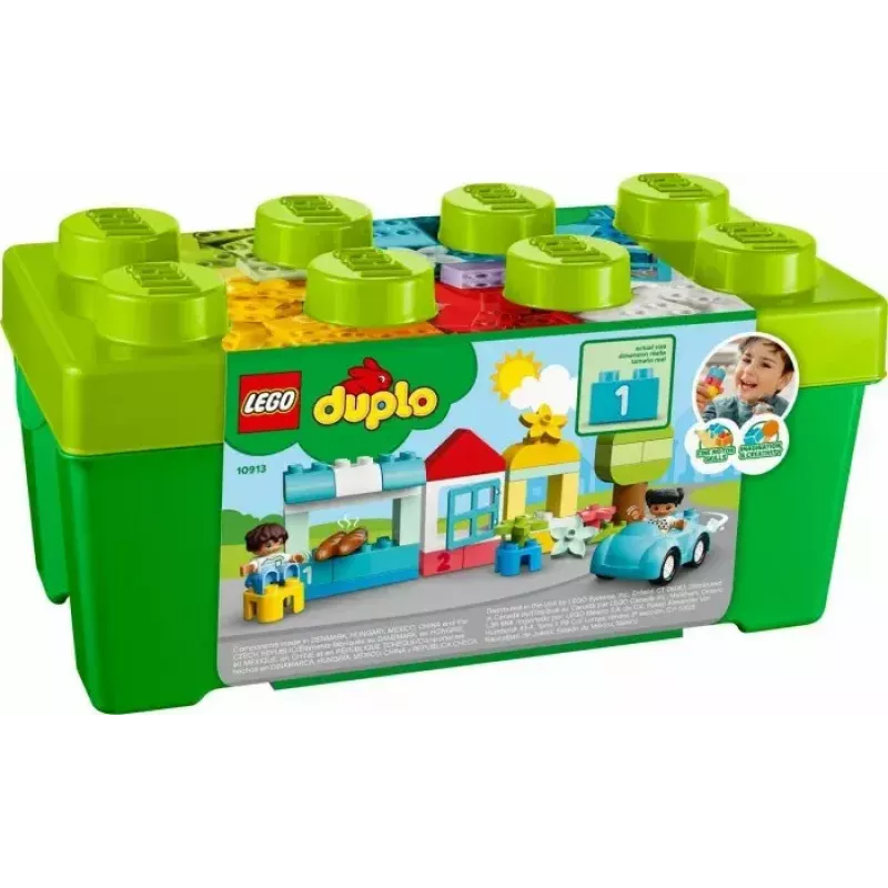 LEGO DUPLO pudełko z klockami 10913 — 65-elementowy zestaw kolorowych klocków dla maluchów, wiek 1,5+
