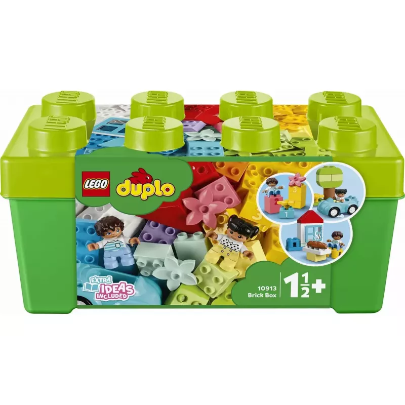 LEGO DUPLO pudełko z klockami 10913 — 65-elementowy zestaw kolorowych klocków dla maluchów, wiek 1,5+
