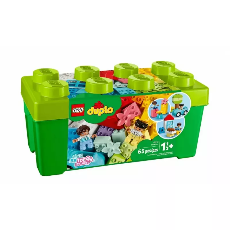 LEGO DUPLO pudełko z klockami 10913 — 65-elementowy zestaw kolorowych klocków dla maluchów, wiek 1,5+