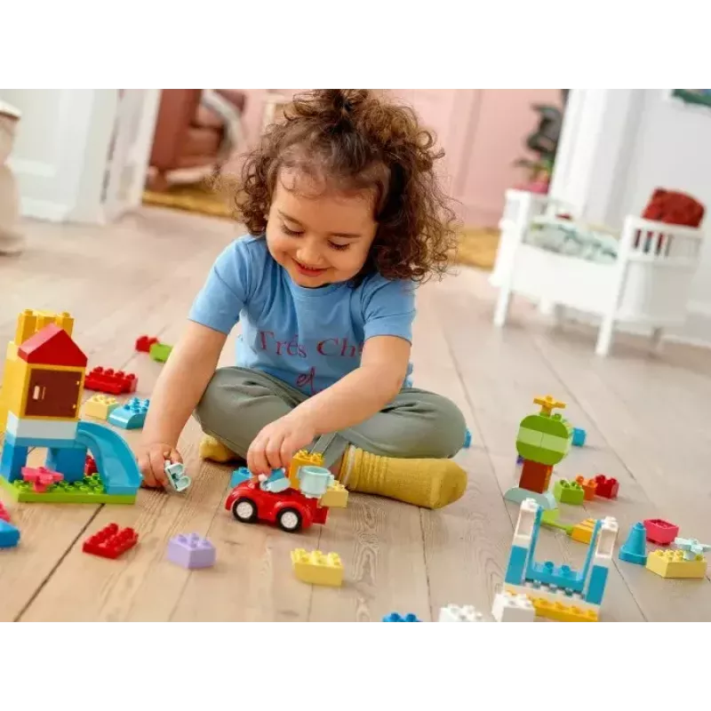 LEGO DUPLO 10914 Brick Box — 65-elementowy zestaw konstrukcyjny dla maluchów od 1,5 roku życia