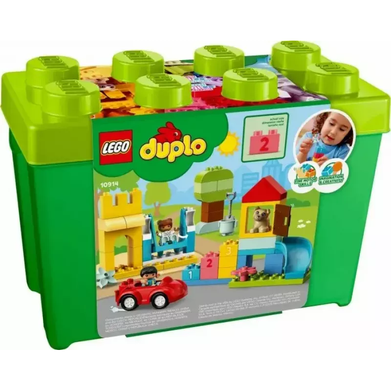 LEGO DUPLO 10914 Brick Box — 65-elementowy zestaw konstrukcyjny dla maluchów od 1,5 roku życia