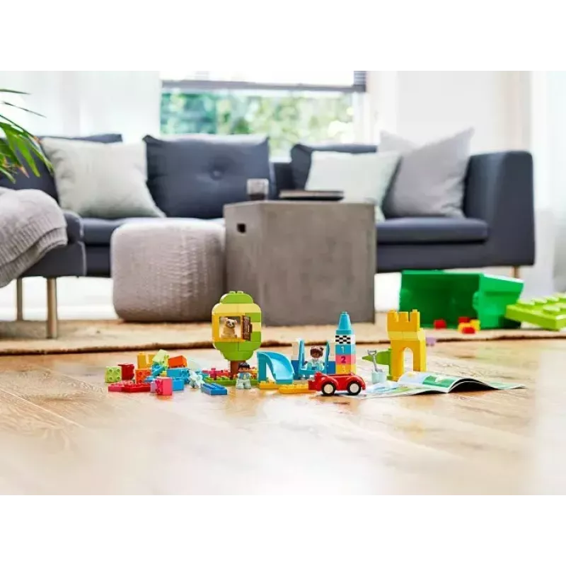 LEGO DUPLO 10914 Brick Box — 65-elementowy zestaw konstrukcyjny dla maluchów od 1,5 roku życia