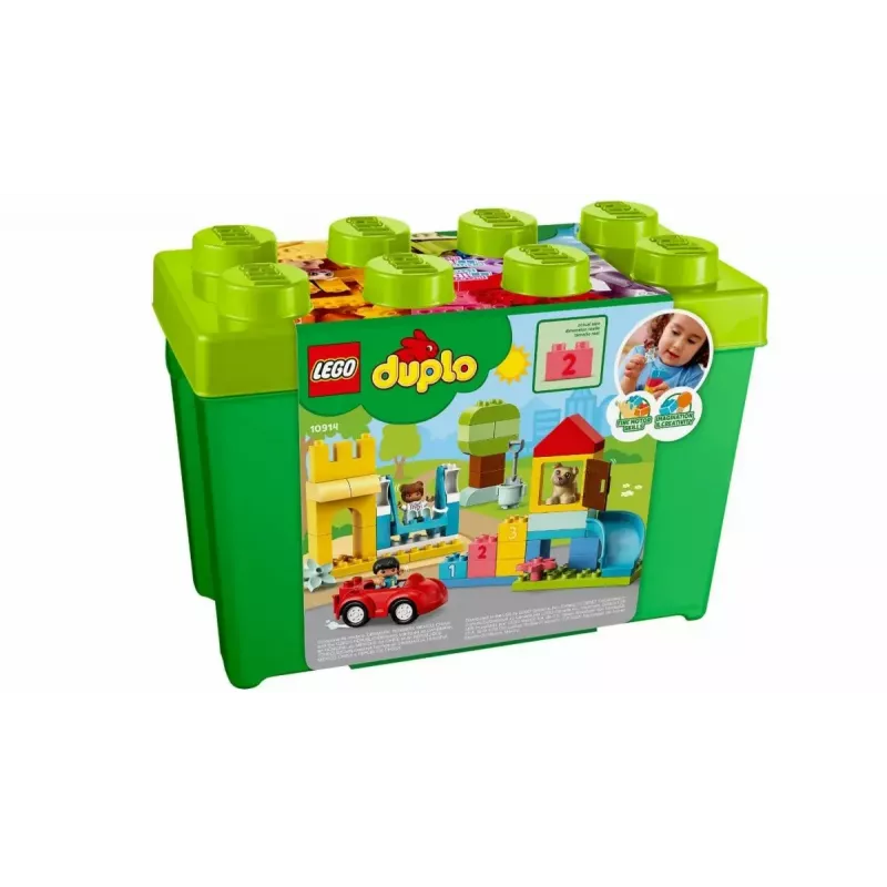 LEGO DUPLO 10914 Brick Box — 65-elementowy zestaw konstrukcyjny dla maluchów od 1,5 roku życia