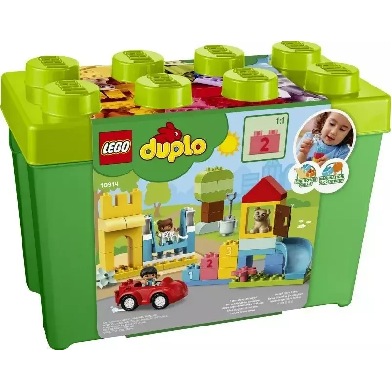 LEGO DUPLO 10914 Brick Box — 65-elementowy zestaw konstrukcyjny dla maluchów od 1,5 roku życia