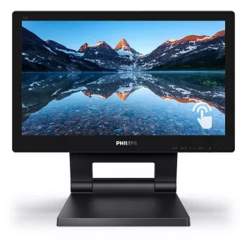 Philips 162B9T/00 monitor komputerowy 39,6 cm (15,6 cala) 1366 x 768 pikseli HD LCD dotykowy Czarny