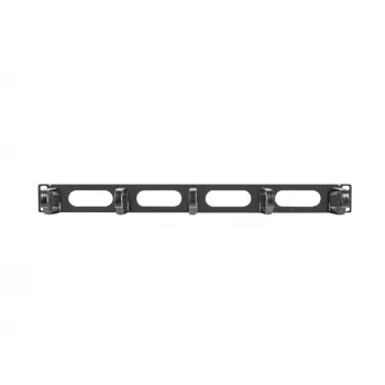 Panel do zarządzania kablami LANBERG AK-1205-B, 1U metal, 19 cali (482,6 mm) szerokość, 80 mm głębokość, czarny
