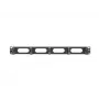 Panel do zarządzania kablami LANBERG AK-1205-B, 1U metal, 19 cali (482,6 mm) szerokość, 80 mm głębokość, czarny