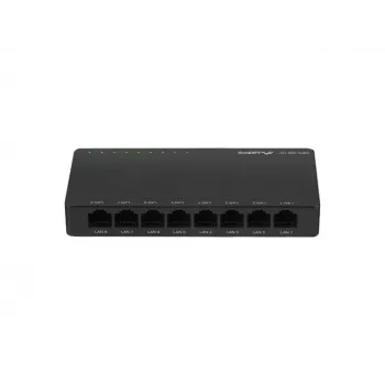 Przełącznik LANBERG DSP2-1008-12V 8x 1 Gb/s Niezarządzalny Gigabit Ethernet Desktop 12V
