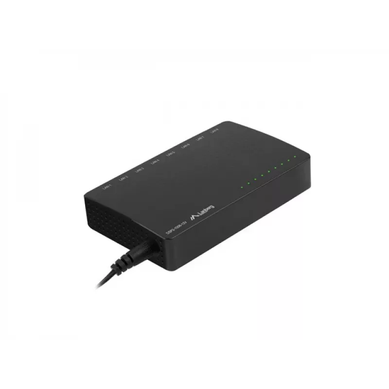 Przełącznik LANBERG DSP2-1008-12V 8x 1 Gb/s Niezarządzalny Gigabit Ethernet Desktop 12V