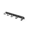 Panel szczotkowy LANBERG AK-1203-B — 19-calowy 1U metalowy organizer kabli, czarny