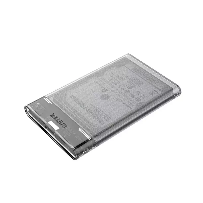 Obudowa HDD/SSD Unitek S1103A przezroczysta dla napędów 2,5 inch SATA III, USB 3.1 Gen 1 (Micro-USB B)