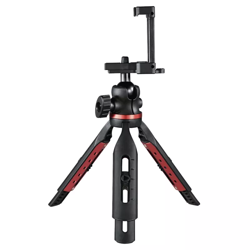Statyw Hama Solid do smartfonów/tabletów 3 nogi czarny, czerwony