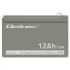UPS battery QOLTEC 53049, VRLA AGM 12 V 12 Ah, szary, 150×98×95 mm
