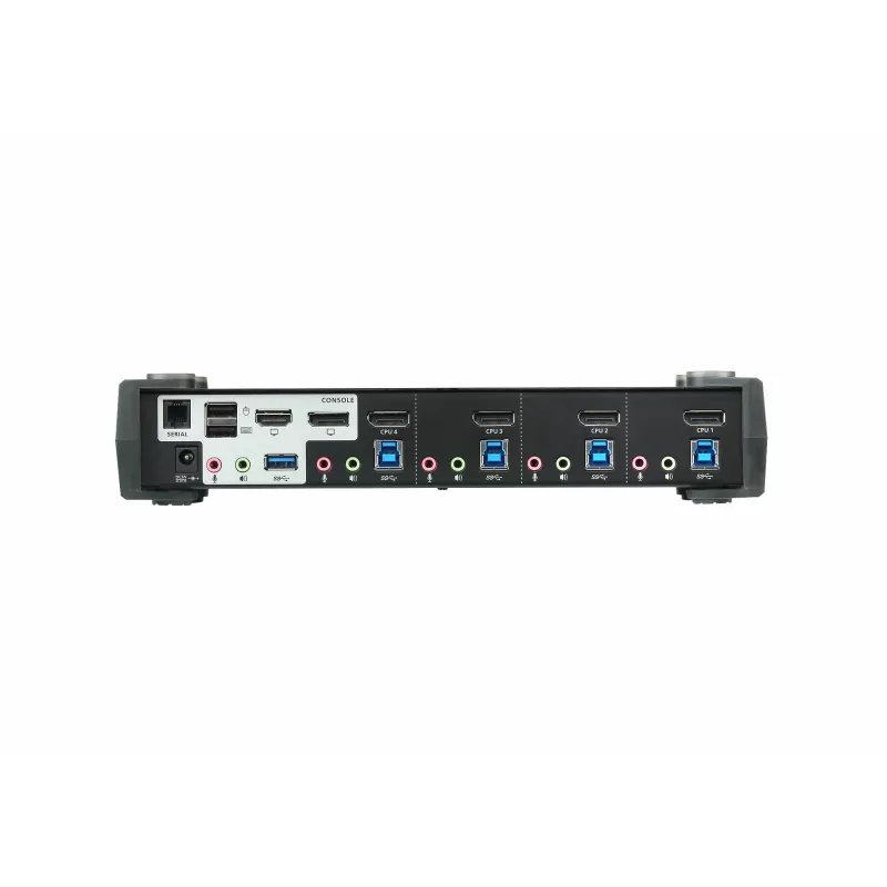 Przełącznik KVMP ATEN 4-portowy USB 3.0 4K DisplayPort MST, 4096 x 2160 pikseli, 4K Ultra HD, 4,89 W, czarny