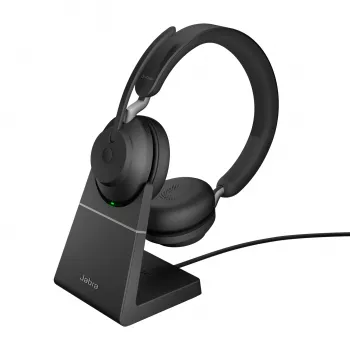 Jabra Evolve2 65 USB-C Czarny UC Stacja ładująca Stereofoniczny