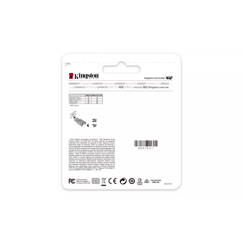 Czytnik kart Kingston Technology MobileLite Plus USB 3.2 Gen 1 (3.1 Gen 1) Type-A Czarny