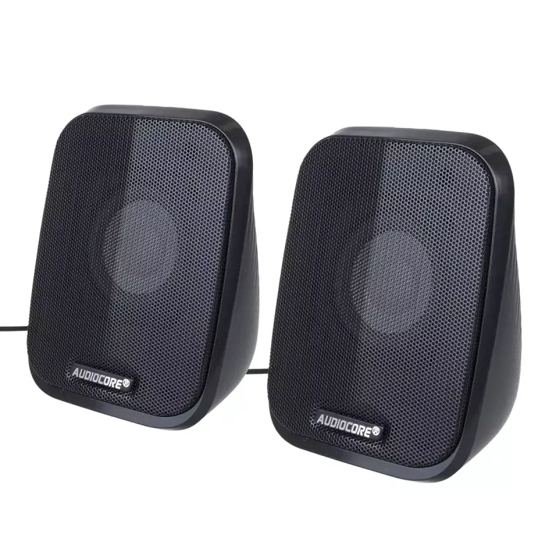 Głośnik Audiocore AC835 przewodowy 2.0 6 W USB czarny głośniki biurkowe