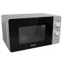 Kuchenka mikrofalowa solo Gorenje MO20E1S — 20 l, 800 W, sterowanie obrotowe, talerz obrotowy 270 mm, stal nierdzewna/czarny