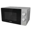 Kuchenka mikrofalowa solo Gorenje MO20E1S — 20 l, 800 W, sterowanie obrotowe, talerz obrotowy 270 mm, stal nierdzewna/czarny