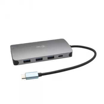 Stacja dokująca i-tec Metal USB-C Travel Nano Dock HDMI/VGA z LAN + Power Delivery 100 W
