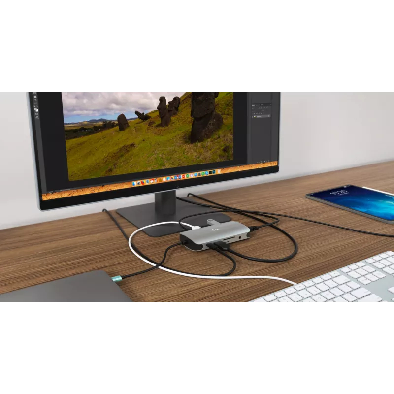 Stacja dokująca i-tec Metal USB-C Travel Nano Dock HDMI/VGA z LAN + Power Delivery 100 W