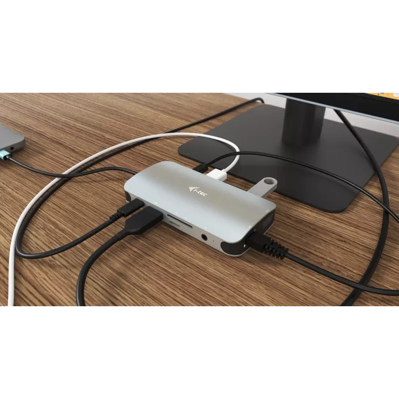 Stacja dokująca i-tec Metal USB-C Travel Nano Dock HDMI/VGA z LAN + Power Delivery 100 W