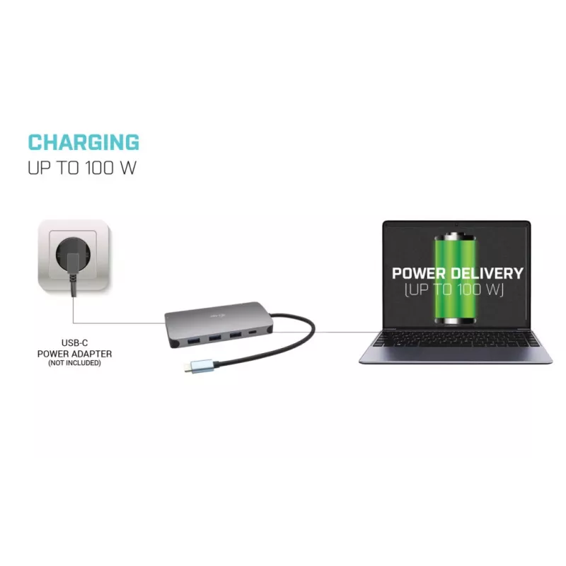 Stacja dokująca i-tec Metal USB-C Travel Nano Dock HDMI/VGA z LAN + Power Delivery 100 W
