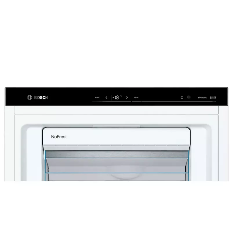 Zamrażarka Bosch Serie 6 GSN51AWDV wolnostojąca 290 L, NoFrost, LED, drzwi odwracalne, klasa A–G D