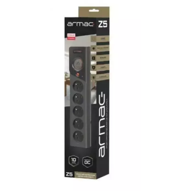 Listwa zasilająca ARMAC Z5 1.5M — 5 gniazd 230V, 10A