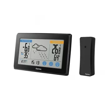 Higrometr Termometr Hama Touch Czarny LED Bateria