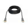 DIGITUS HDMI AOC hybrydowy kabel światłowodowy, Type A M/M, 15m UHD 4K@60Hz, CE, czarny