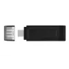 Kingston Technology DataTraveler 64GB USB-C 3.2 Gen 1 70, 64 GB, USB Type-C, 3.2 Gen 1 (3.1 Gen 1), Cap, 7 g, Czarny