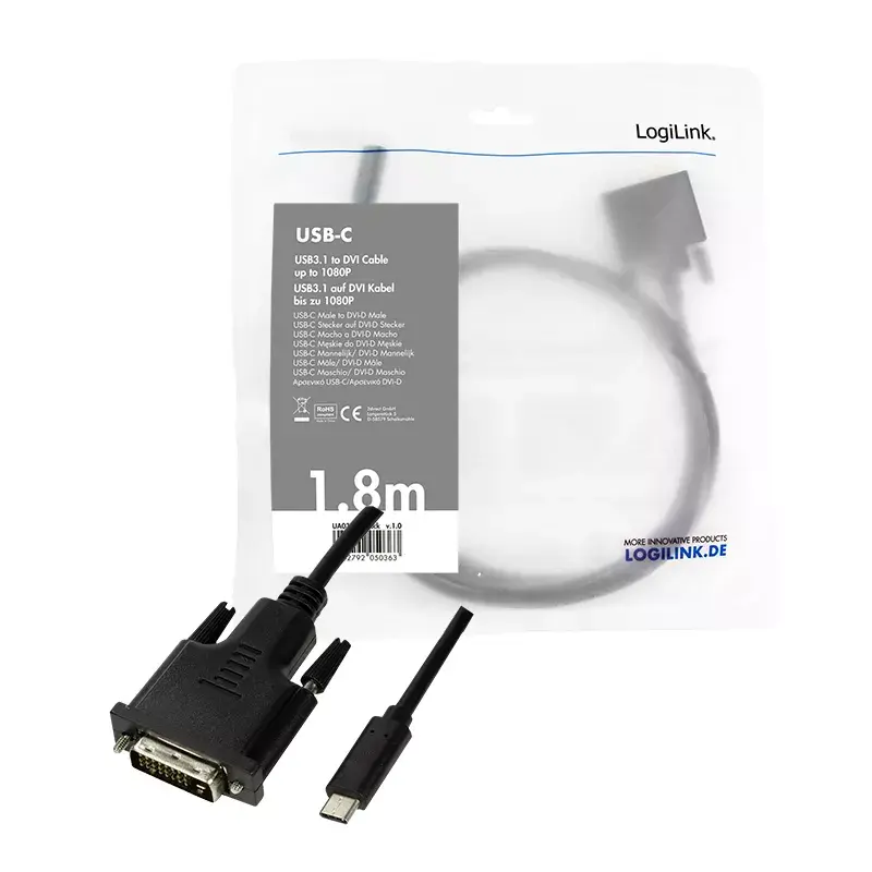 Adapter graficzny USB LogiLink UA0331 Czarny