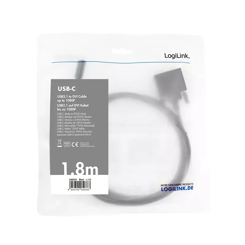 Adapter graficzny USB LogiLink UA0331 Czarny