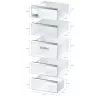 Zamrażarka pionowa Bosch Serie 6 GSN54AWDV — 328 L netto, NoFrost, FastFreeze, wyświetlacz LED, Biała