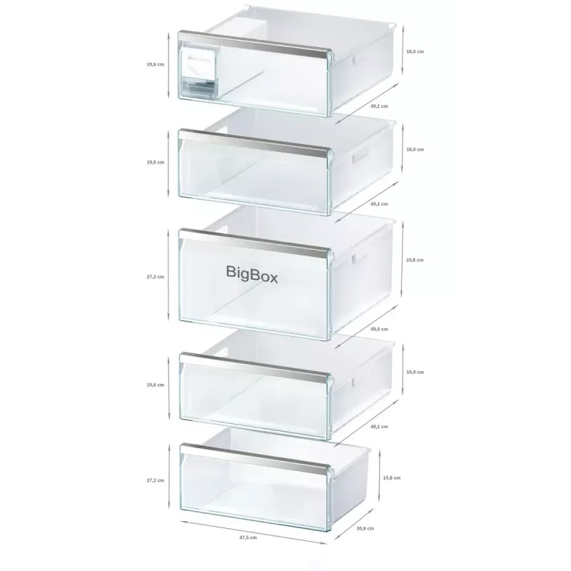 Zamrażarka pionowa Bosch Serie 6 GSN54AWDV — 328 L netto, NoFrost, FastFreeze, wyświetlacz LED, Biała