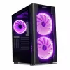 Obudowa PC IBOX Chiron ZH68 Gaming, ATX Midi-Tower, obsługa EATX, czarna, okno boczne, podświetlenie