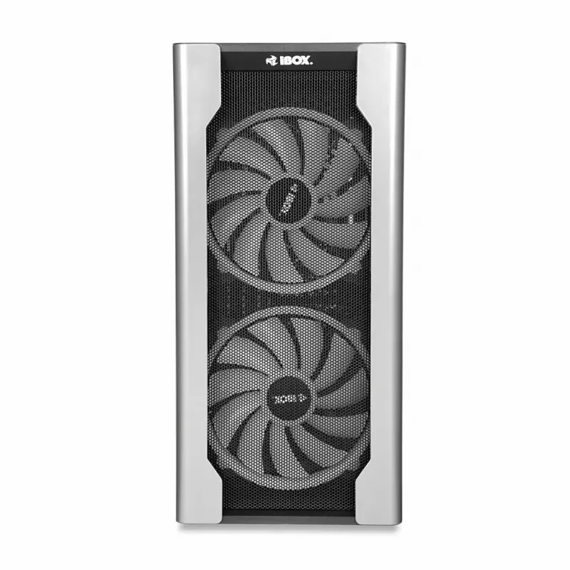 Obudowa PC IBOX Chiron ZH68 Gaming, ATX Midi-Tower, obsługa EATX, czarna, okno boczne, podświetlenie