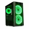 Obudowa PC IBOX Chiron ZH68 Gaming, ATX Midi-Tower, obsługa EATX, czarna, okno boczne, podświetlenie