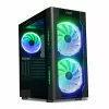 Obudowa PC IBOX Chiron ZH68 Gaming, ATX Midi-Tower, obsługa EATX, czarna, okno boczne, podświetlenie