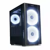 Obudowa PC IBOX Chiron ZH68 Gaming, ATX Midi-Tower, obsługa EATX, czarna, okno boczne, podświetlenie