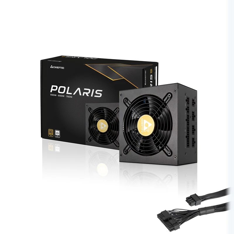 Zasilacz Chieftec Polaris 650 W 20+4 pin ATX PS/2 Czarny
