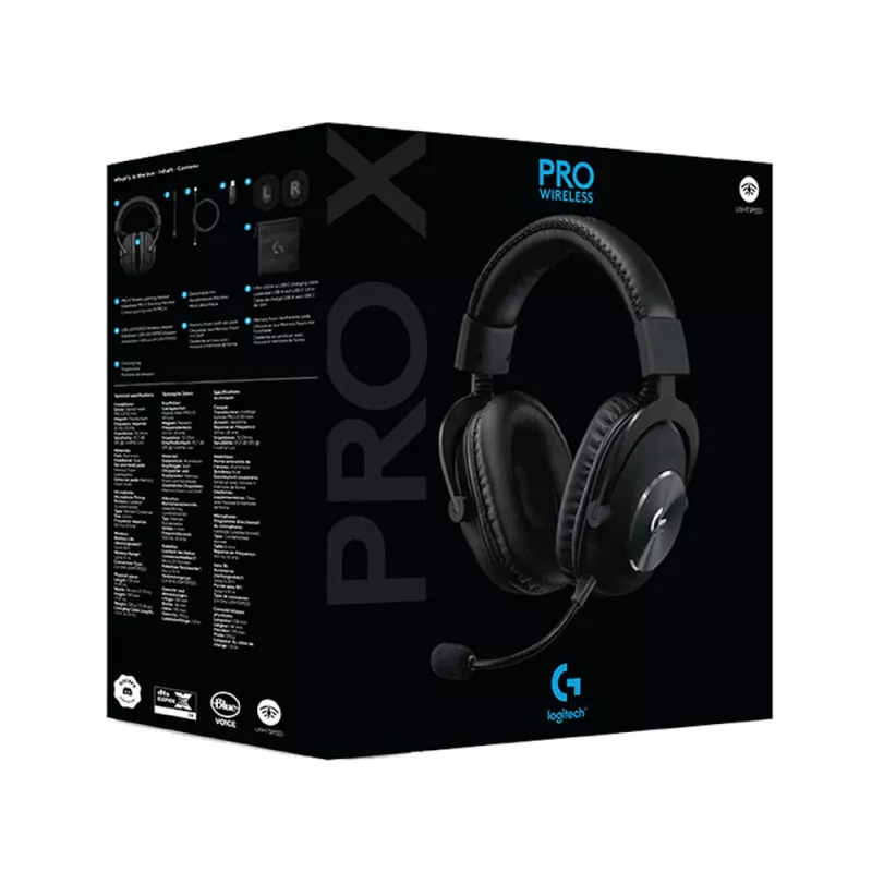 LOGITECH Pro X Wireless Lightspeed Gaming Headset Czarny
