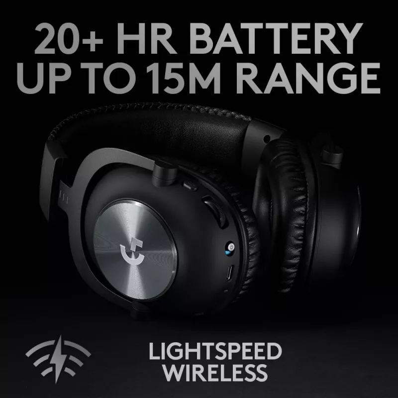 LOGITECH Pro X Wireless Lightspeed Gaming Headset Czarny