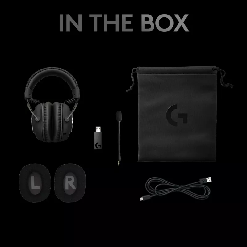 LOGITECH Pro X Wireless Lightspeed Gaming Headset Czarny