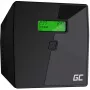 Zasilacz bezprzerwowy zielony Cell UPS08 — Line-Interactive 700 W / 230 V, 4× gniazda IEC, USB, RJ-45, akumulator 12 V 7 Ah, wieża, czarny