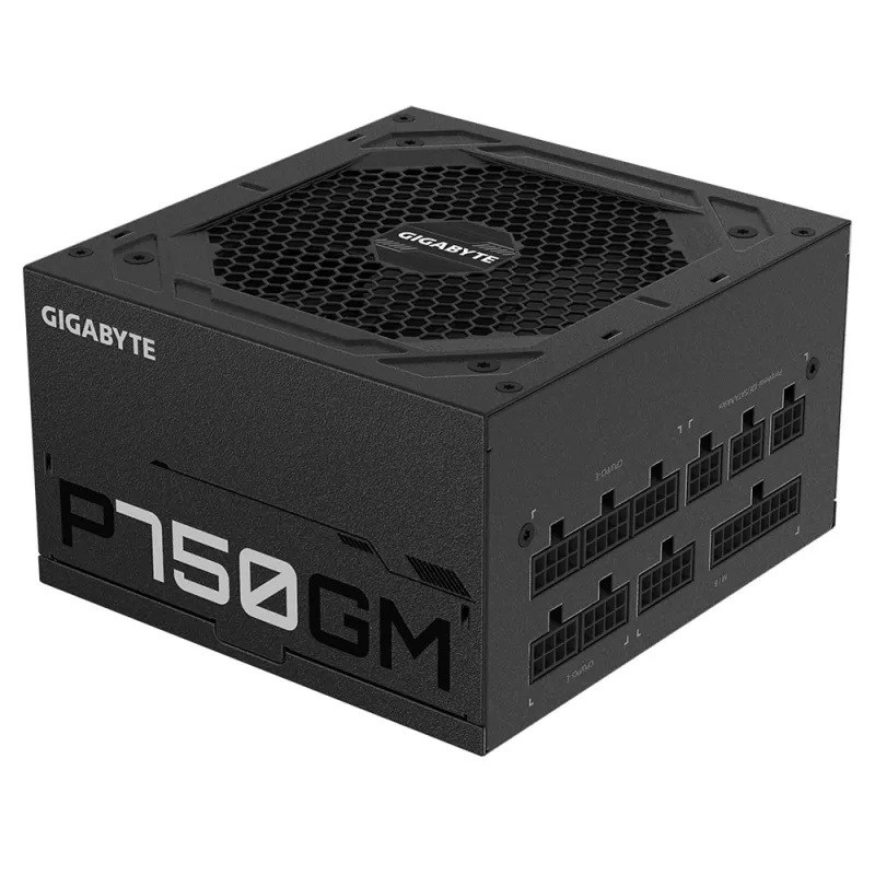 Gigabyte P750GM Zasilacz 750 W Sprawność 80 PLUS GOLD, PFC Aktywny, MTBF 100000 godzin